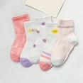 thumbnail image 2 of Utlike 5 Pairs Baby Girls Socks Summer Thin Comfortable Breathable Fashion Cartoon Ankle Socks For Toddler Girls Size 1 Years-3 Years, 2 of 4