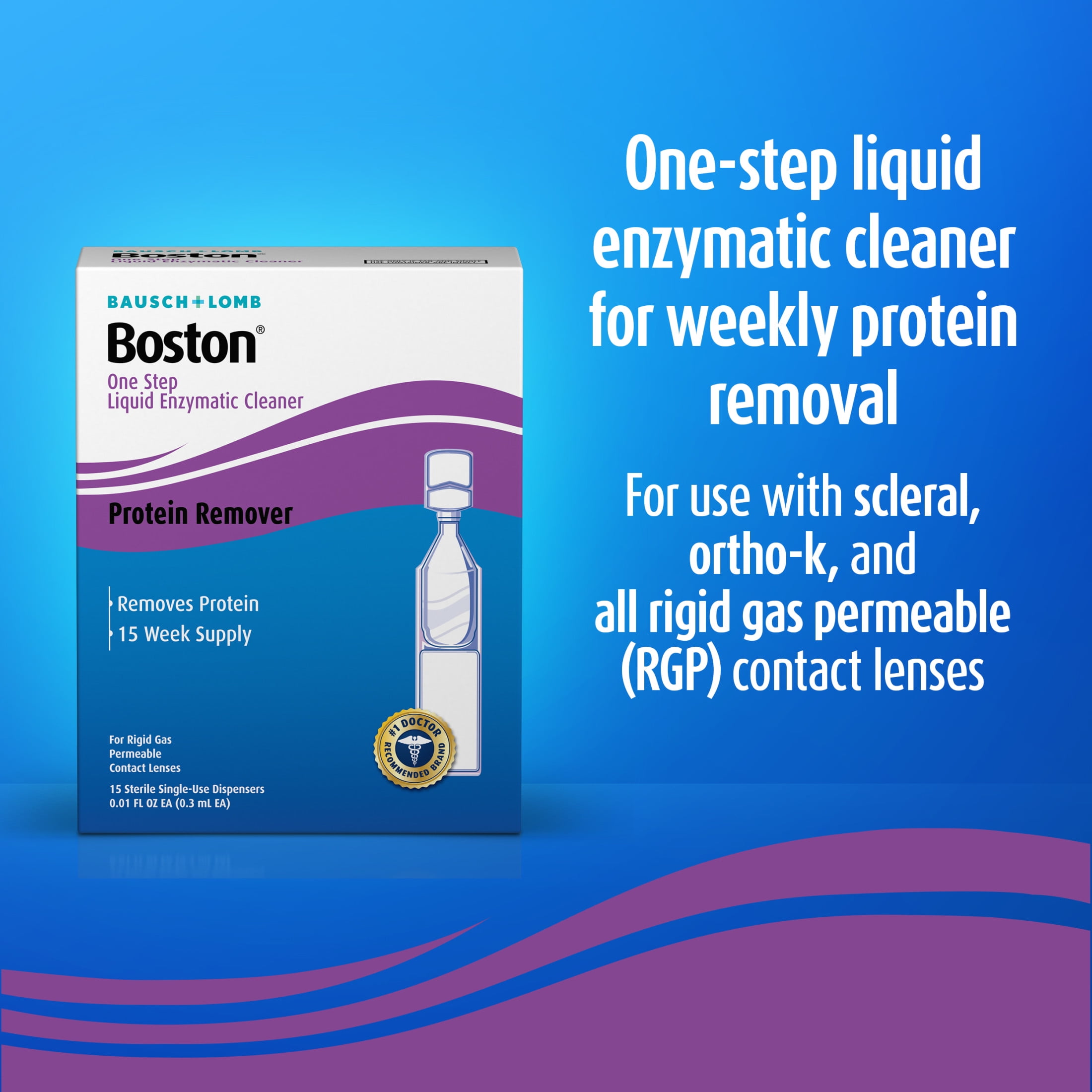 Boston Liquid Enzymatic Cleaner for Rigid Gas Permeable Contact