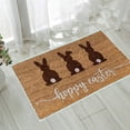 thumbnail image 6 of Jilgteok Easter Doormat Easter Eggs Rabbit Entryway Front Porch Rugs Anti-Skid Bottom Floor Indoor Outdoor Carpet For Home Patio Home Decor, 6 of 7