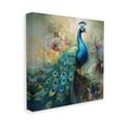 thumbnail image 4 of Stupell Industries Floral Peacock Pattern Animals & Insects Painting Gallery Wrapped Canvas Art Print Wall Art, 17 x 17, 4 of 8