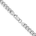 thumbnail image 3 of Primal Silver Sterling Silver Rhodium-plated 7mm Curb Chain, 3 of 4