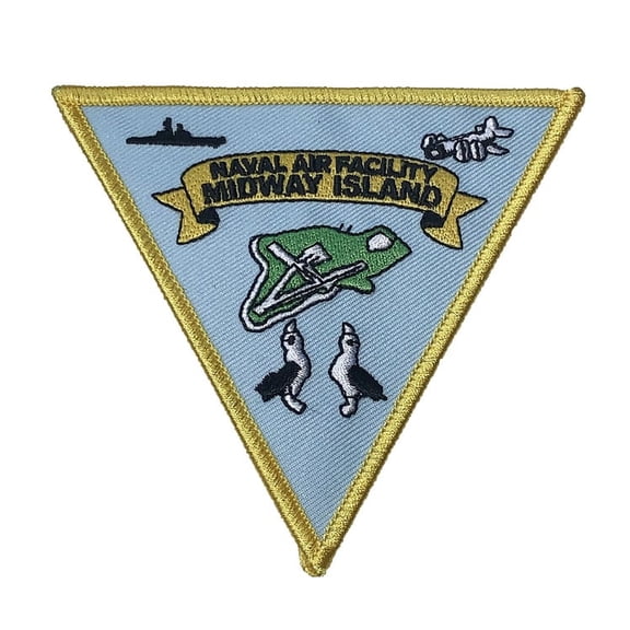 Naval Air Facility Midway Island Patch – Plastic Backing