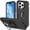 Black, variant on SaniMore for iPhone 15 Pro Max 6.7" Magnetic Case, Rugged PC & TPU Bumpers with Car Mount & Ring Kickstand Heavy Duty Full Body Protective Case for 15 Pro Max Women Men, Purple
