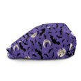 thumbnail image 2 of FUIALDOLG Polyester Mens Forward Cap for Driving Hunting Travel, Soft Retro Newsboy Hat, Halloween Bat Moon Pattern, 2 of 4