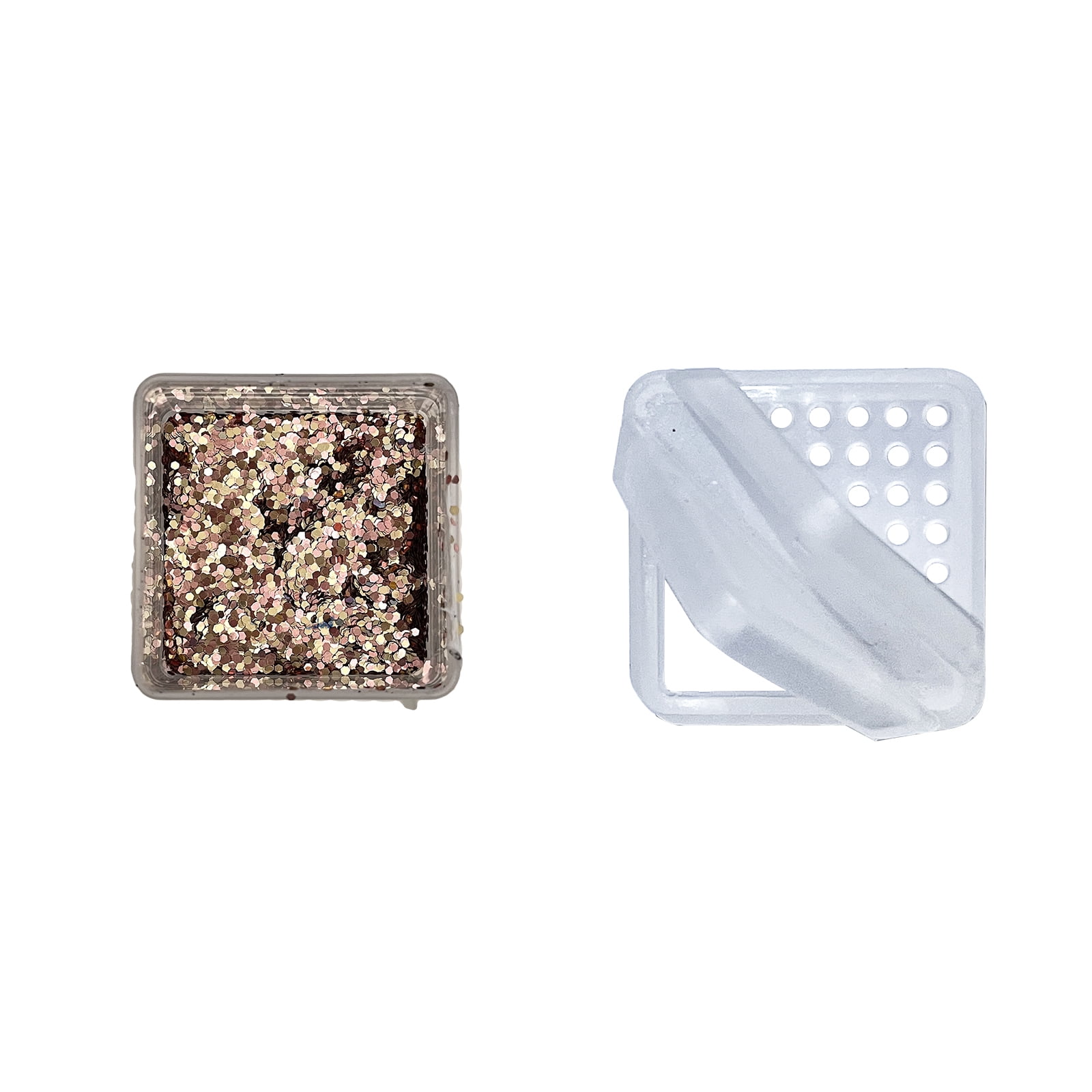 Recollections Chunky Champagne Rose Polyester Glitter, 12 Pack