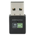 thumbnail image 1 of Adaptador Wifi Receptor USB Ethernet 600Mbps 2.4Ghz5Ghz Tarjeta de Red Inalámbrica de Doble Banda Negro, 1 of 14
