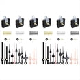 thumbnail image 1 of Juego de 6 Piezas de Movimiento de Reloj de Cuarzo con 10 Juegos de Manecillas Que Contiene un Kit de Números para Piezas de Repuesto de Reparación de Reloj, 1 of 5