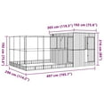 thumbnail image 2 of vidaXL Aviary Silver and Anthracite Galvanized steel Large Durable, 2 of 7