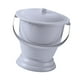 thumbnail image 5 of Escupidera con tapa, orinal, bacinilla portátil, inodoro de cabecera, cubo, orinal Gris, 5 of 9