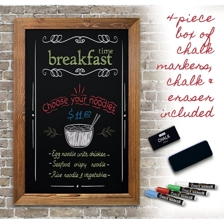36X24 Large Magnetic Rustic Wall Chalk Board - China Hanging Blackboard  Sign and Chalk Markers price