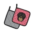 thumbnail image 2 of Caroline's Treasures Longhair Black and Tan Dachshund Hearts Pair of Pot Holders, 2 of 2