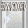 thumbnail image 2 of Ambesonne Leaf Valance Pack of 2, Palm Tree Leaves, 54"X12", Seal Brown White, 2 of 5