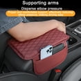 thumbnail image 3 of Yazoeia Car Center Console Cover, Leather Vehicle Car Armrest Protector Cushion with 2 Side Storage Pockets, Comfortable Auto Interior Decorative Accessories, Universal for SUV, Truck, CJC912-116096, 3 of 6