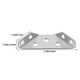 thumbnail image 3 of 10 Uds. Conector de esquina de muebles de acero inoxidable, soporte de esquina para estantes, 3 of 6