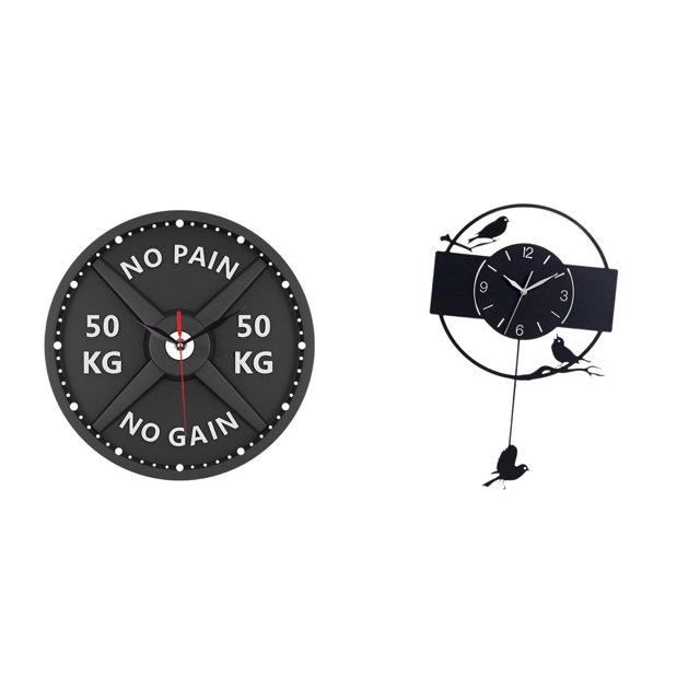 Reloj de pared 3D creativo con adorno para gimnasio en casa y sala de estar, reloj colgante decorativo de acrílico minimalista para culturismo, entren