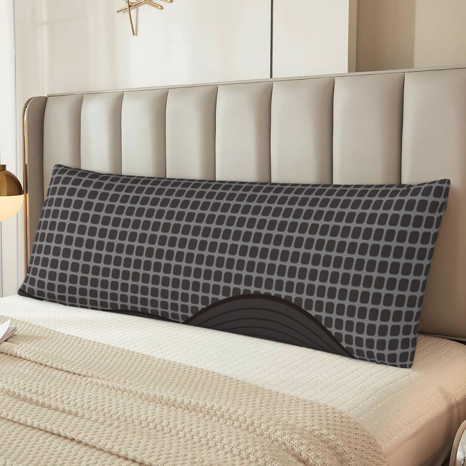 Naloa Vinyl Records Super Soft 20x60 Body Pillow Case,Long Side Hidden Zipper（PILLOWS ARE NOT INCLUDED）