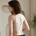 thumbnail image 2 of Thinsony Supportive Sports Bra Yoga Crop Top Vest for Workouts Skin Color L 1Set, 2 of 6