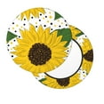 thumbnail image 3 of Goofa Sunflowers Printed Stool Covers Round, Waterproof Round Bar Stool Covers Anti-Slip Round Bar Stool Seat Cover with Elastic Bands Durable -14 inch, 3 of 7