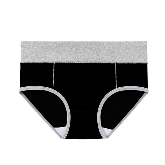 AIEOTT Soft Briefs Panties for Women, Women's Cotton Underwear Breathable Solid Comfortable High Waist On Clearance