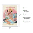 thumbnail image 2 of Miss Information - Vintage Pin Up Girl Print by Bill Randall c.1959 - Fine Art Rolled Canvas Print (Unframed) 27in x 40in, 2 of 4