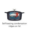 thumbnail image 7 of Tramontina Bestow 5.5-Quart Enameled Cast Iron Round Dutch Oven with Lid, Dark Blue, Oven-Safe, 7 of 7