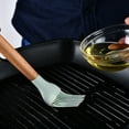 thumbnail image 4 of 2 PC BPA liberan el silicón antiadherente que cocina los utensilios de cocina fijados, silicón de madera de la resistencia al calor de la manija, 4 of 5