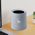 thumbnail image 2 of Deer Trash Can, Cute Animal Design Small Wastebasket for Desk, Bedroom & Office with "Put Trash Where It Belongs" Message, Decorative Bin Gray, 2 of 6