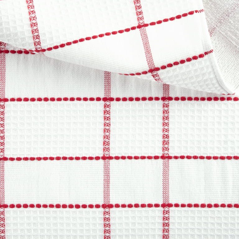 Martha Stewart Valley Plaid Cotton Kitchen Towel Set - 16x28