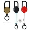 thumbnail image 4 of Magnetic Carabiner Keychain Outdoor Camping Climbing Snap Clip Lock Buckle Hook Retention Rope Black, 4 of 8