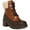 Brown, variant on MADDEN GIRL Womens Brown Lug Sole Bubbles Round Toe Block Heel Lace-Up Duck Boots 5.5 M