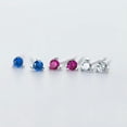 thumbnail image 2 of QQTDFG 925 Sterling Silver CZ Tiny Post Stud Earrings Women Gift A1939-Blue, 2 of 9