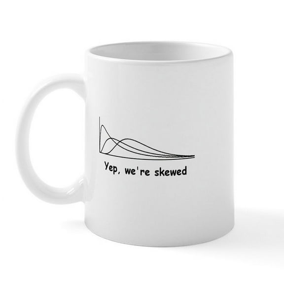CafePress - We're Skewed Mug - 11 oz Ceramic Mug - Novelty Coffee Tea Cup