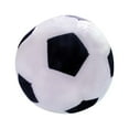 thumbnail image 2 of Juguete de fútbol de felpa multifuncional, juguetes deportivos de 17 cm de diámetro, sonajero para , juguete de peluche relleno para regalo Hora blanco negro Sunnimix fútbol de peluche, 2 of 8