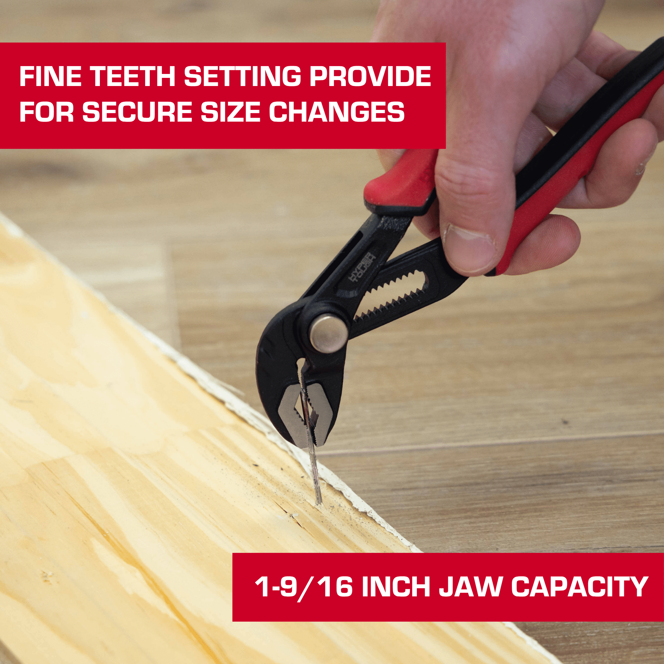 Hyper Tough Quick-Adjust Groove Joint Pliers, 8 in, Model 44331