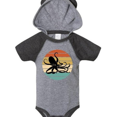 

Inktastic Octopus Vintage Sunset Gift Baby Boy or Baby Girl Bodysuit