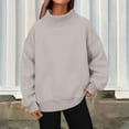 thumbnail image 2 of Long Sleeve Shirts for Women Hemlock Turtleneck Pullover Long Sleeve Tops Fall Fashion Outfits 2025 Clothes Sweatshirt, 2 of 4