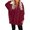 Red#9527, variant on BOOMNY Womens Long Sleeve Hoodies Solid Pullover Hoodie for Women Trendy Half Zip Fall Winter Hooded Sweatshirts