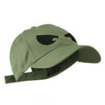 thumbnail image 5 of Halloween Huge Eyes Embroidered Cap - Olive OSFM, 5 of 5