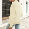 thumbnail image 4 of Arlun Chandail Col Roulé pour Femmes Hiver Automne Manches Longues Crochet Tricoté Couleur Unie Pulls Mode Tunique Style Confortable Beige m, 4 of 4