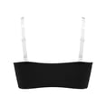 thumbnail image 7 of SNKSDGM Women Underwire Lace Bra, Front Clasp Clear Strap Support Daily Underwear Black XXL, 7 of 7