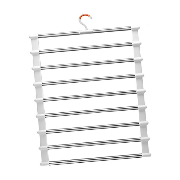 Perchas para pantalones BLESIY Organizador de Almacenamiento 8 capas de aluminio