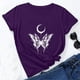 thumbnail image 2 of Tops Para Mujer Casual Suelto Jersey Estampado Cuello Redondo Manga Corta Top Manga Corta Cuello Redondo Top Camisa Odeerbi ODB181187, 2 of 6