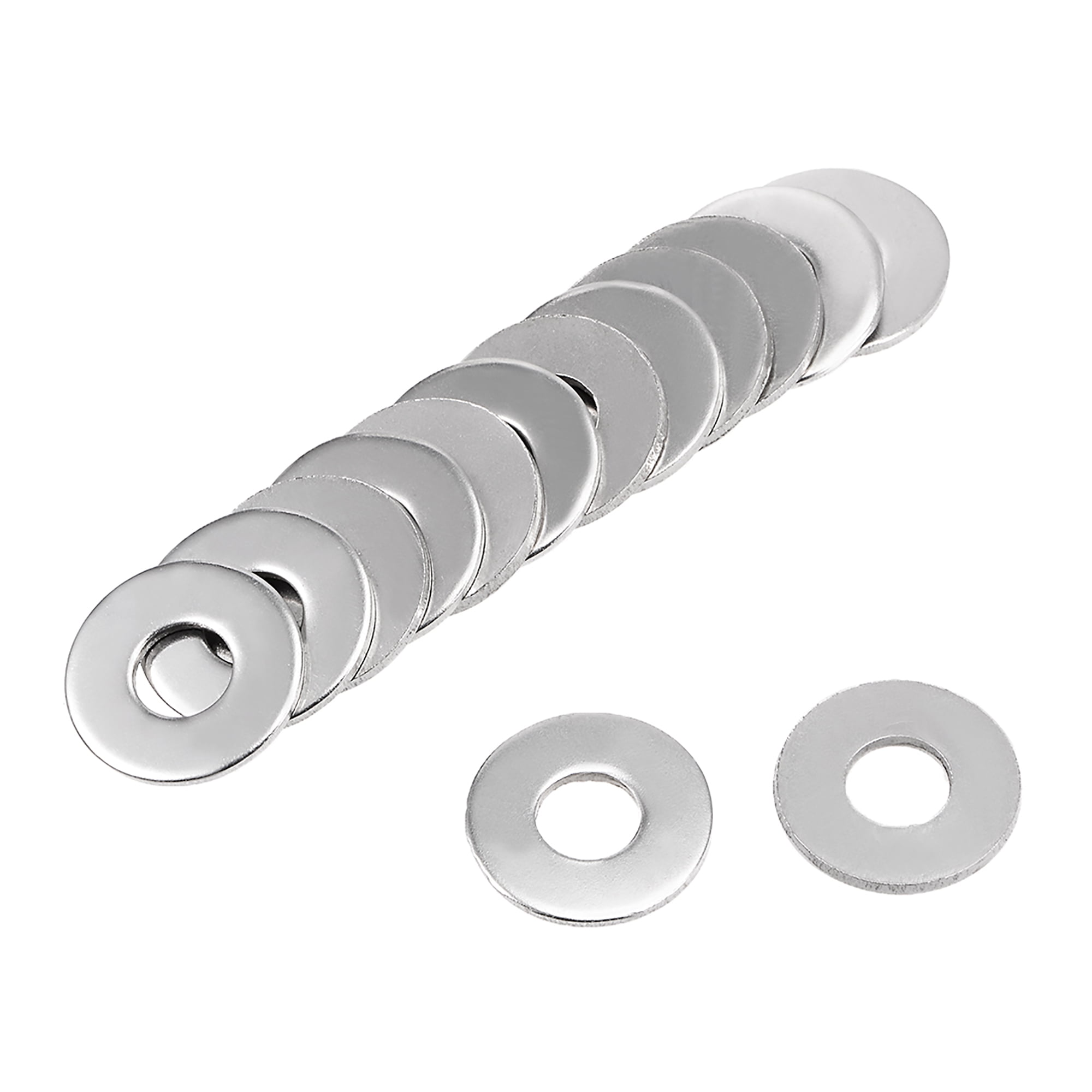 Uxcell 1/2 Inch 316 Stainless Steel Flat Washers - 15 Pack Corrosion Resistant