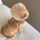 thumbnail image 3 of Ropa de algodón de color sólido para mascotas, ropa de invierno de osos de peluche, ropa cálida de dos patas, ropa gruesa para perros con hebilla de tracción, 3 of 4