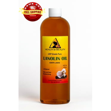 LANOLIN OIL USP GRADE PHARMACEUTICAL SKIN HAIR LIPS MOISTURIZING 100% PURE 64 OZ