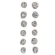 thumbnail image 4 of 12 Uds. Corona Dental de Metal para dientes, coronas dentales de protección temporal de acero inoxidable para niños, 4 of 8