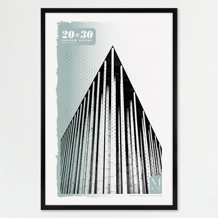 MCS Foundation 16x24 Poster Frame Traditional Brass, Vertical & Horizontal Wall Hanging Large Picture Frame for Photos, Posters & Art Prints (1-Pack)