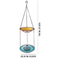 thumbnail image 3 of Hanging Bird Bath with Solar Fountain, 9.25" Double Layer Outdoor Birdbath Fountain, 27.6” Adjustable Height, Hummingbird Birdbath Fountain for Patio, Yard, Garden Decoration, 3 of 5