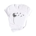 thumbnail image 2 of Hauts pour Femmes Hauts d'Été pour Femmes 2023 T-Shirts à Manches Courtes Imprimé Léopard Col Rond Blouse Blanc m, 2 of 3