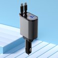 thumbnail image 4 of DQrwqpou Cargador Coche USB 4 en 1 Toma Corriente Telescópica 86W PD QC3.0 (2 Tipo C), 4 of 9